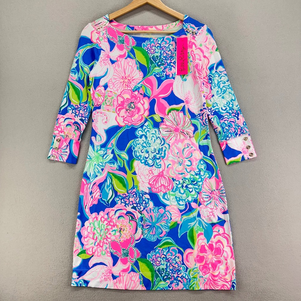 Lilly‎ Pulitzer Sophie Dress Womens XS Pink UPF 50+ Stretch Beach Vacation NWT